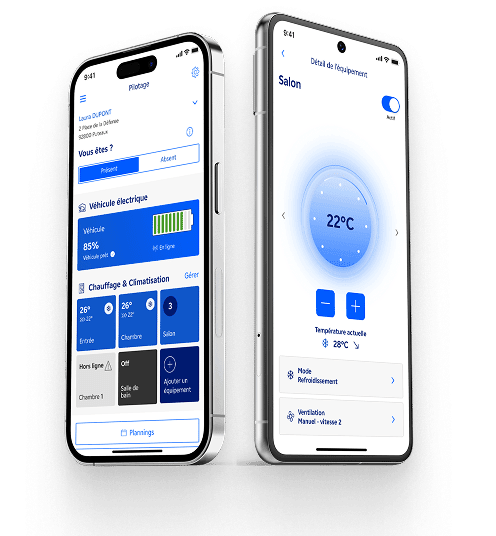 Prenez le contrôle et faites des économies avec l'application EDF &amp; Moi.
